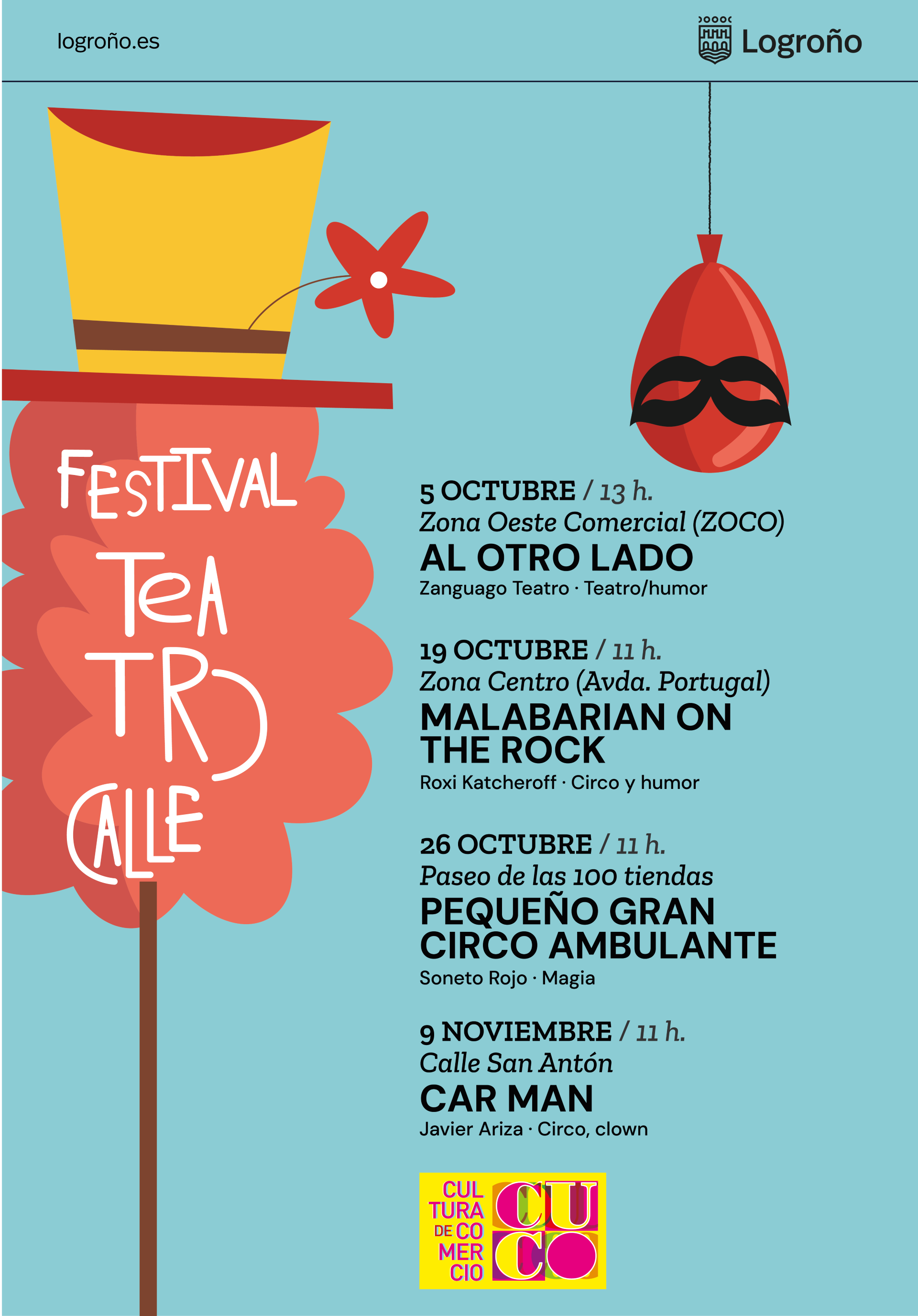 Cartel festival teatro de calle