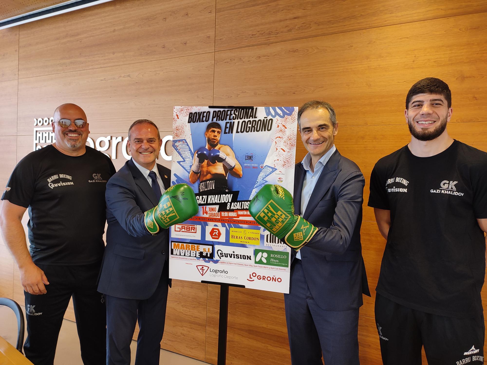 Imagen Logroño acoge el sábado 14 de junio un importante combate profesional de boxeo entre los grandes pesos Gazi Khalidov e Iván Matute