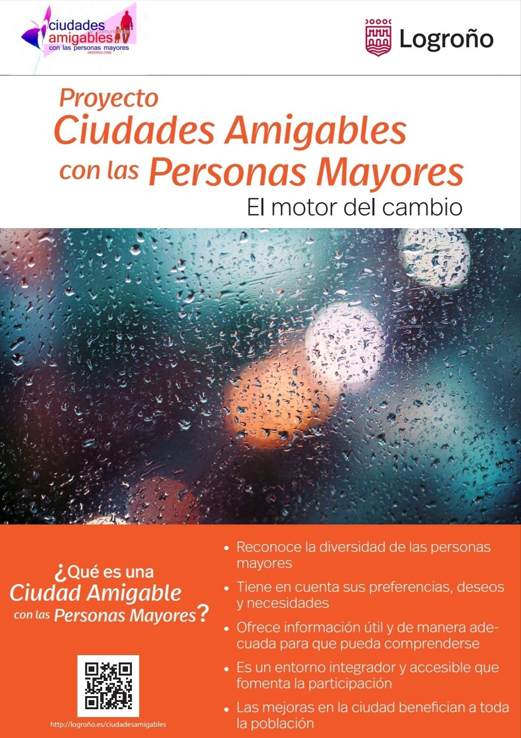 Cartel Proyecto Ciudades Amigables con las Personas Mayores